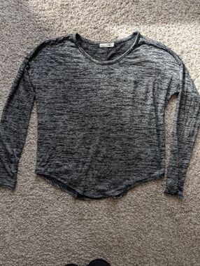 Rag & Bone Heathered Gray Long Sleeve Knit Top Women's Size XS